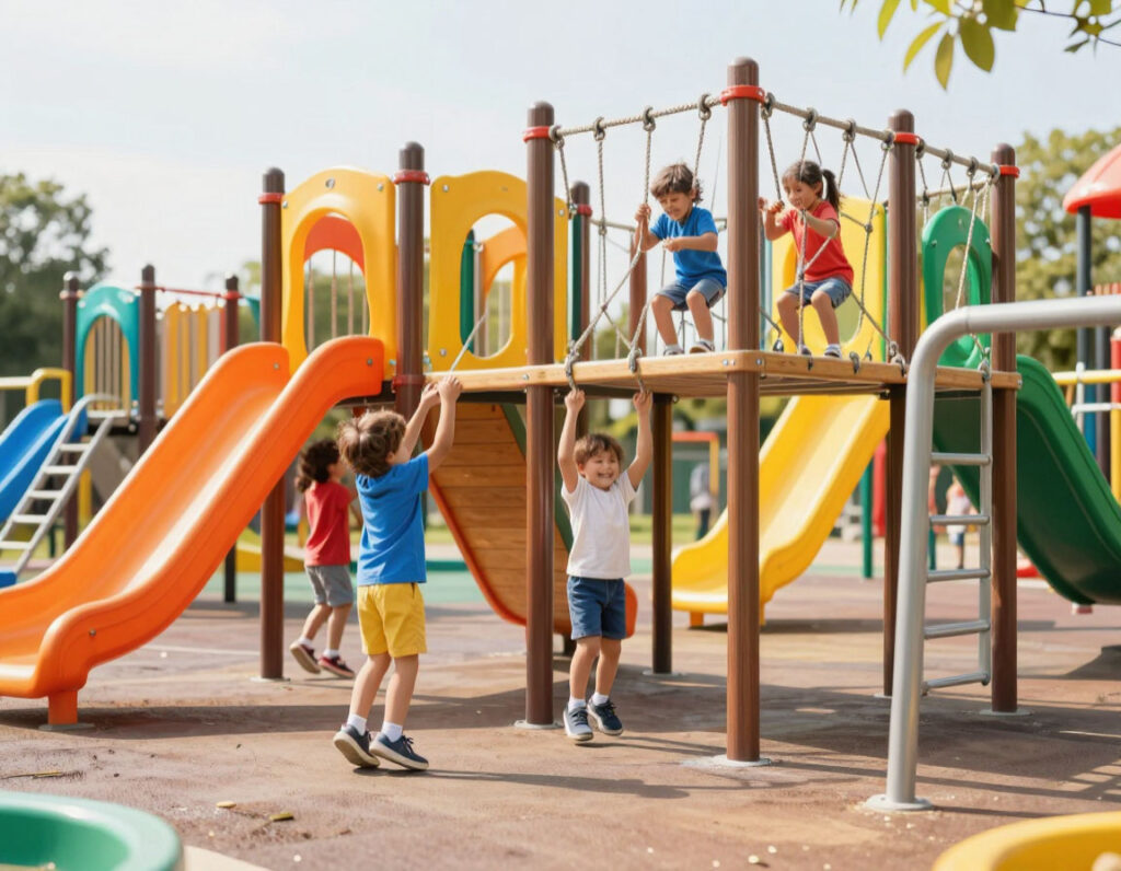 канатный комплекс для детской площадки